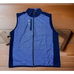 Polo Ralph Lauren RLX Golf Vest MEN'S MED Blue Performance Stretch Full Zip NWT
